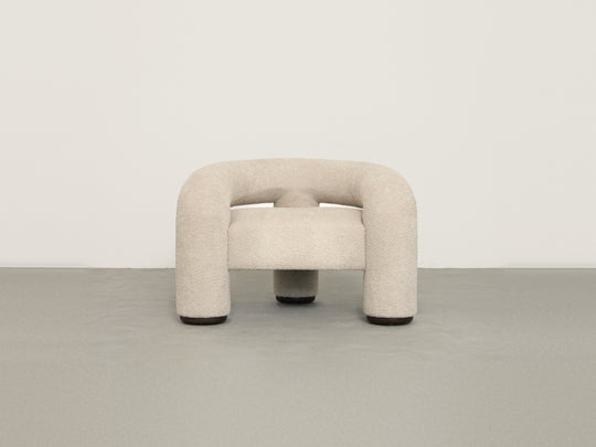 Trinom Chair in Mochaccino bouclé