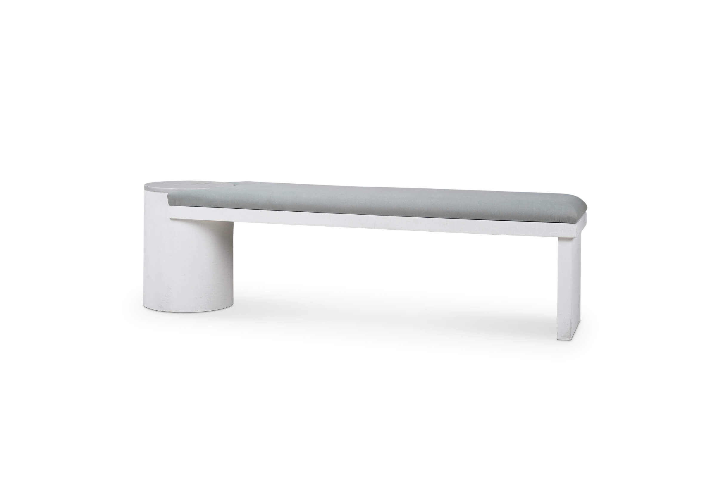 Milan Linen Wrapped Bench