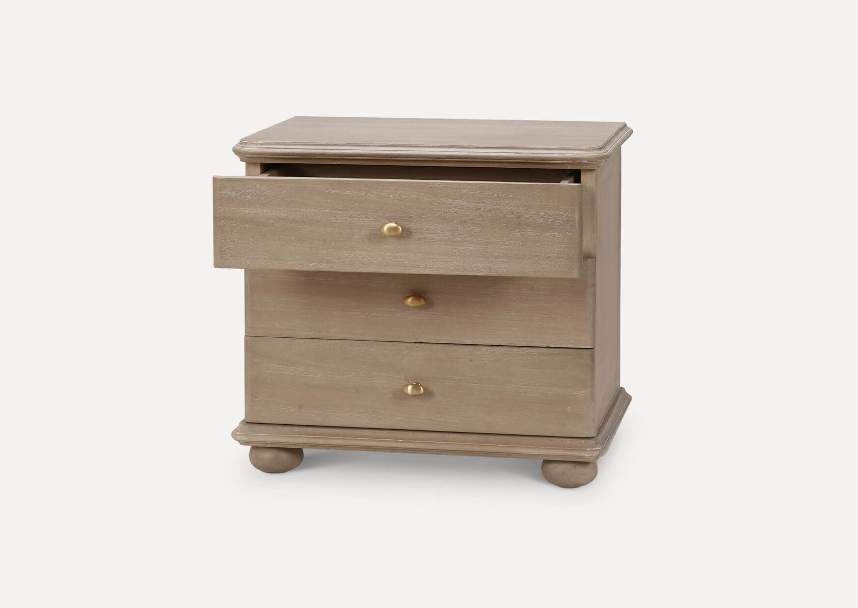 Luna 3 Drawer Bedside Table