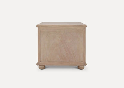 Luna Open Shelf w/ 2 Drawers Bedside Table