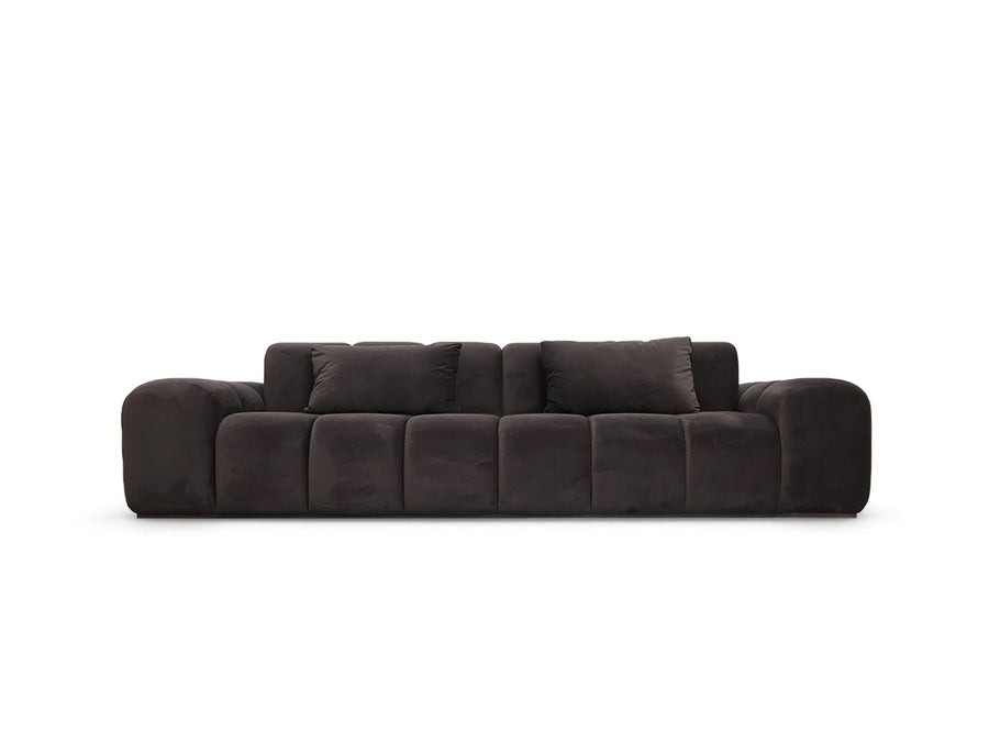 Bari Sofa 3-Seat, Chocolate Velvet