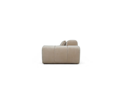 Bari Sectional in Nougat velvet, side-90 angle