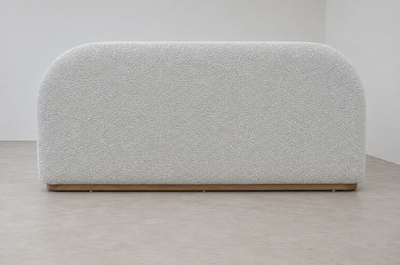 Curva Bed Super King in Boucle Sand, back