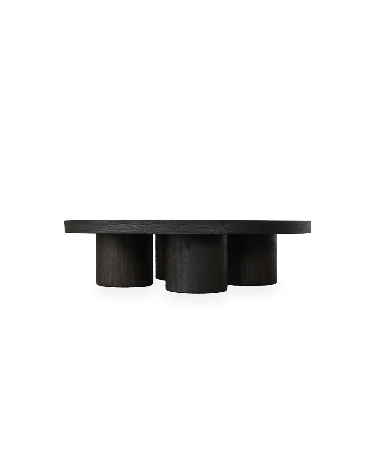 Domo Coffee Table, Rustic Warm Black, angle