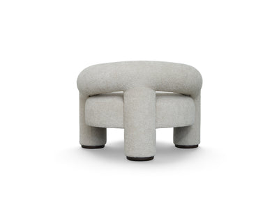 Trinom Chair in Mochaccino Bouclé, back angle
