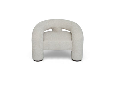 Trinom Chair in Mochaccino Bouclé, high-45 angle