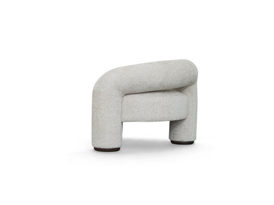 Trinom Chair in Mochaccino Bouclé, side-90 angle
