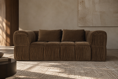 Turin Sofa 2-Seat, Toffee Velvet