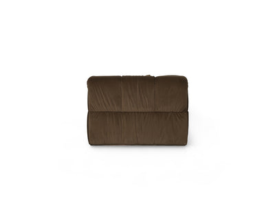 Turin Sofa in Brown velvet, side-90 view