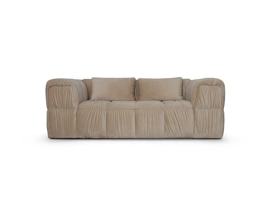 Turin Sofa 2-Seat, Creme Velvet
