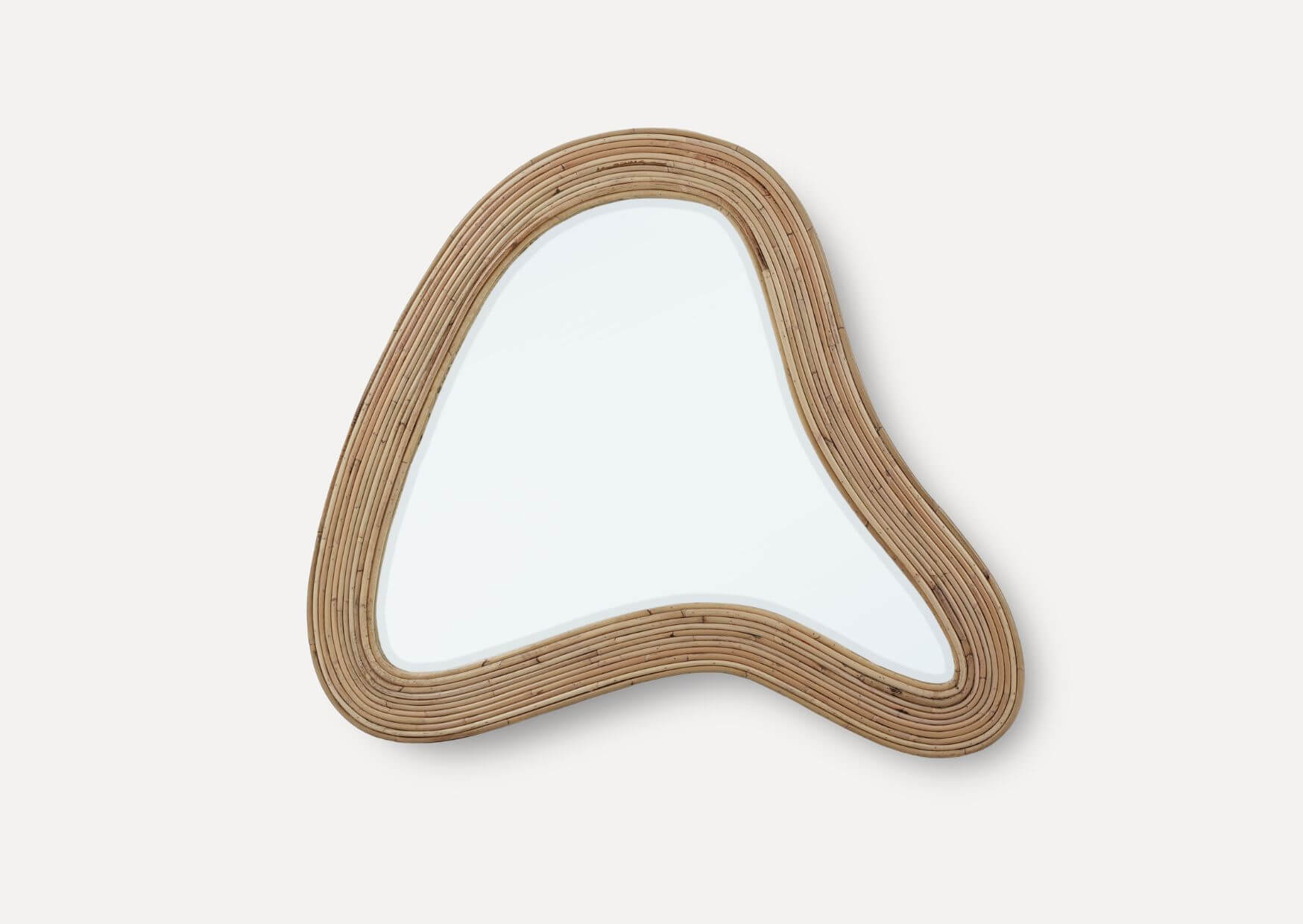 Ripple Rattan Mirror