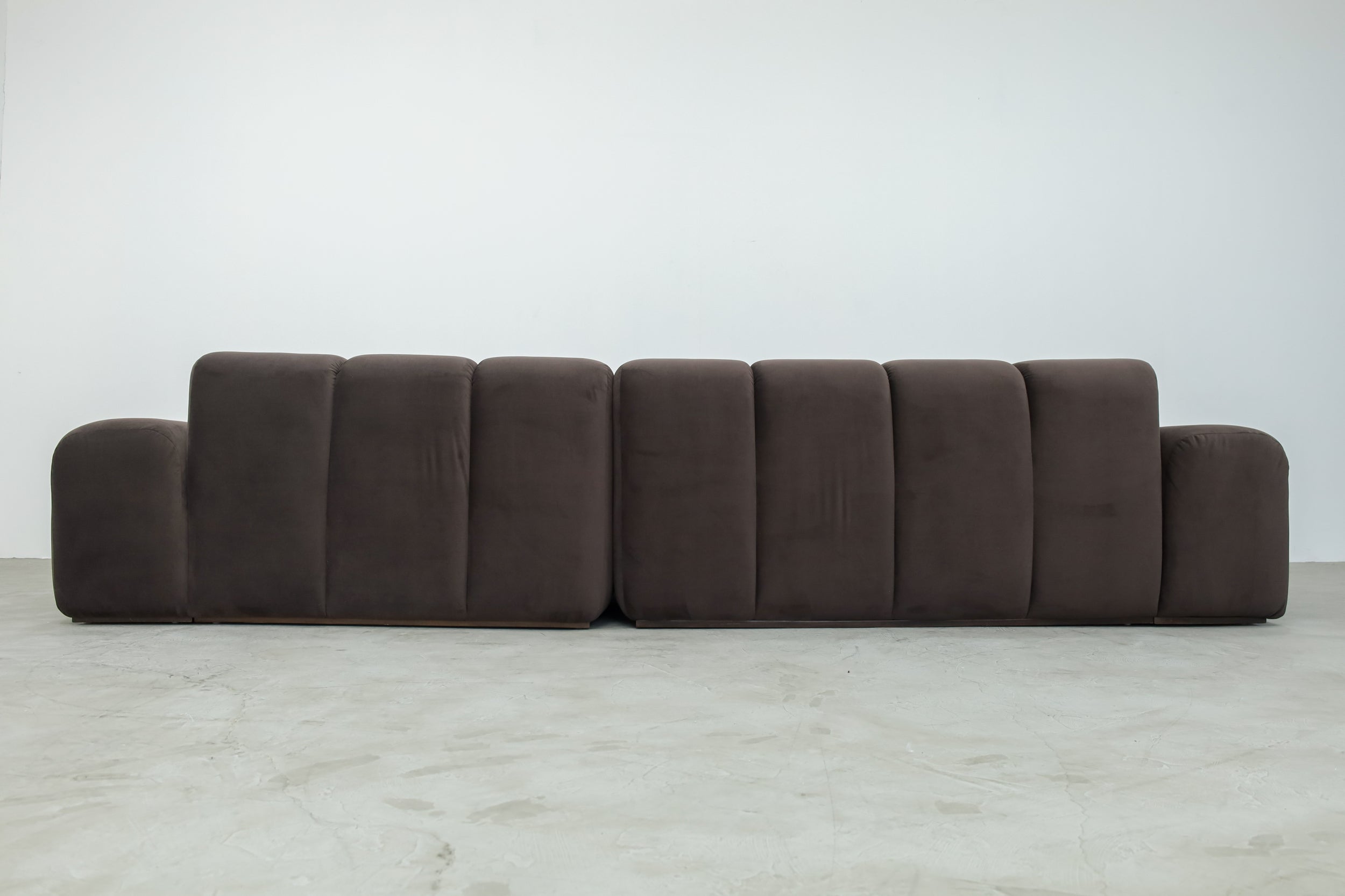 Bari Chaise Sectional, Dove Dark Brown [temp]
