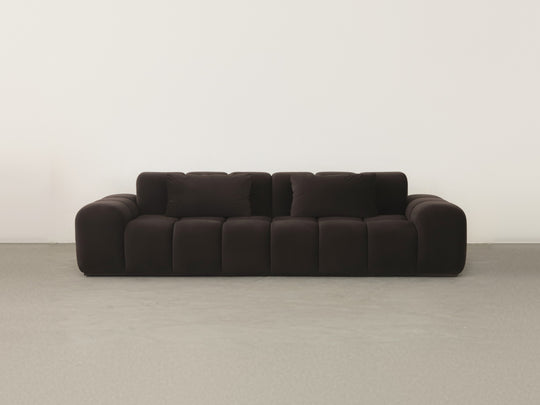Bari Sofa 3-Seat in Mocha velvet