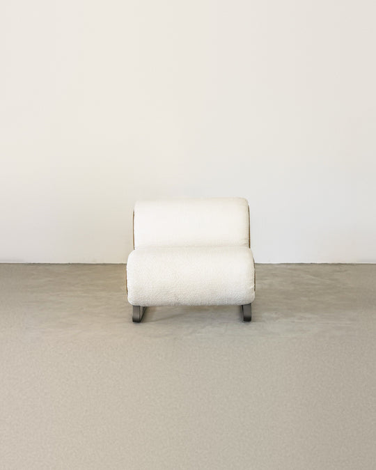 Ciel Chair in Winter bouclé with Amber Fawn